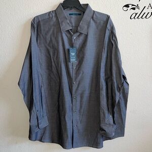 Perry Ellis long sleeve button down shirt, size 3XL, Travel Luxe, BRAND NEW